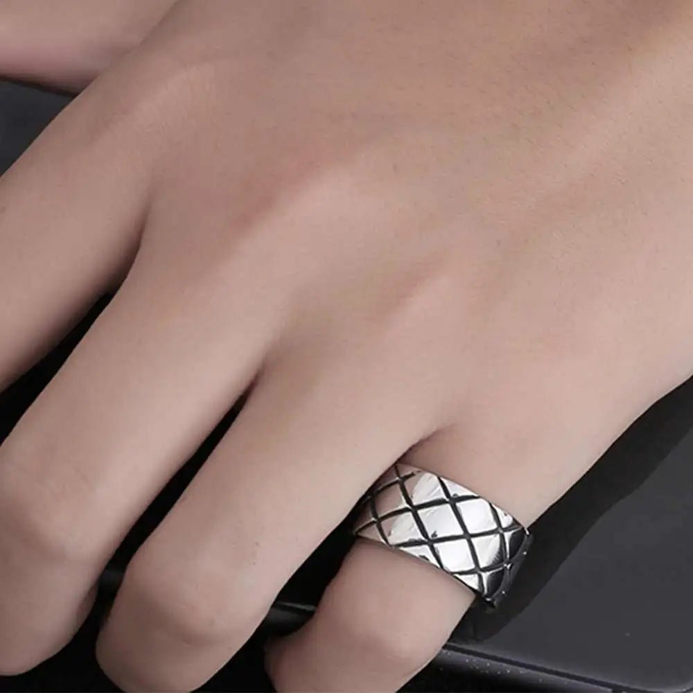 Anéis para Homens Aço Inoxidável - MAS_54 folheada a ouro da Vonn | Vonn