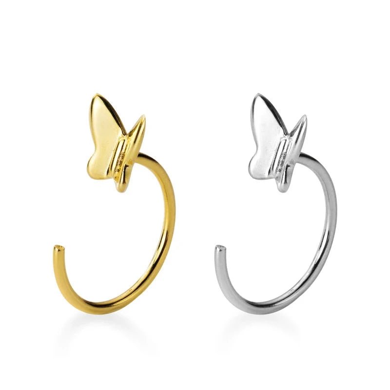 Brincos Ear Hook Borboleta