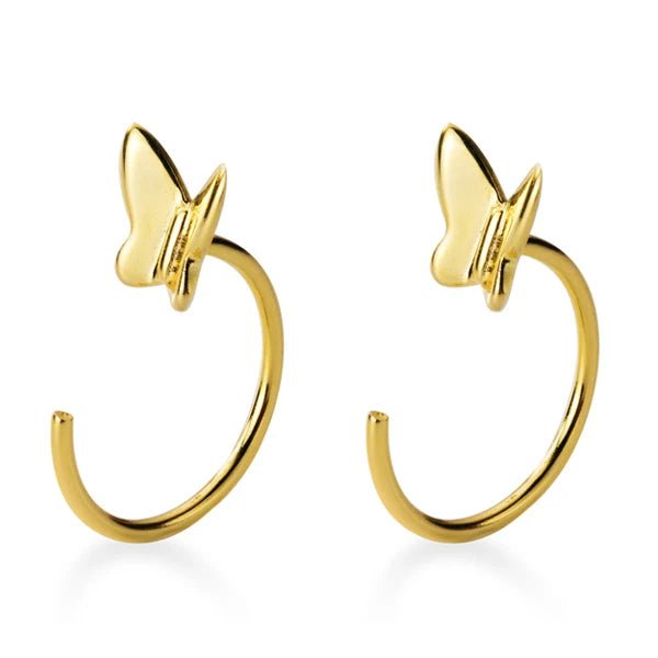 Brincos Ear Hook Borboleta