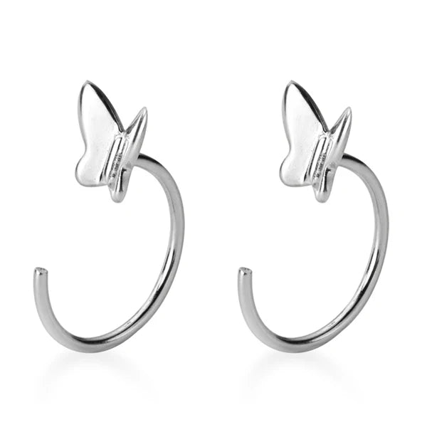 Brincos Ear Hook Borboleta - PIERC_07 folheada a ouro da Vonn | Vonn