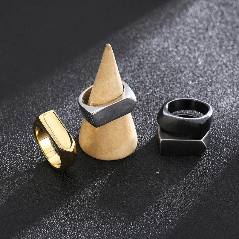 Anel Sinete  Liso  Masculino