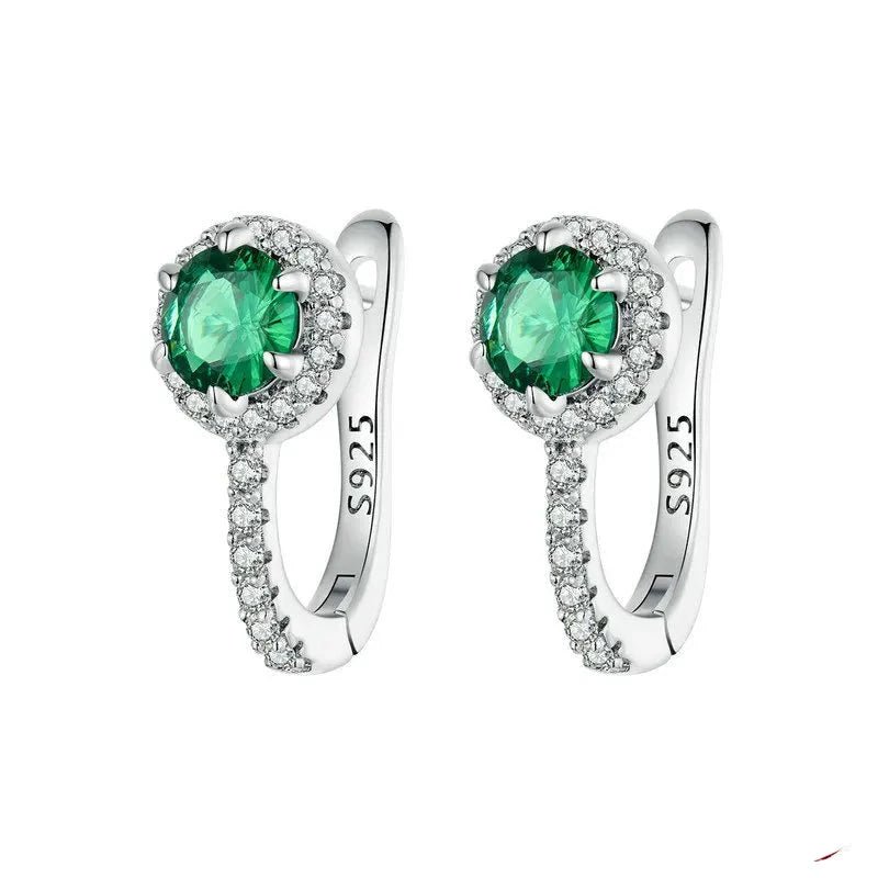 Brincos - Argola - Zircônia Verde - Vonn