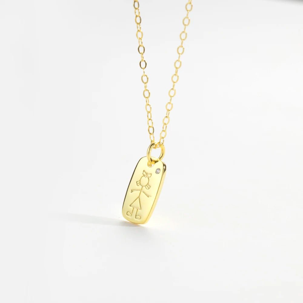 Colar Menino Menina Prata 925