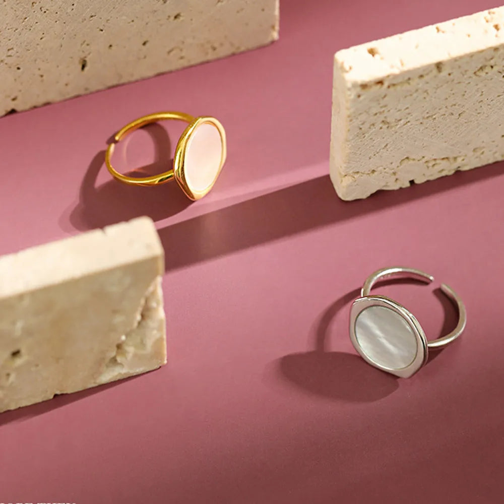 Anel Orgânico Liso Ouro 18k