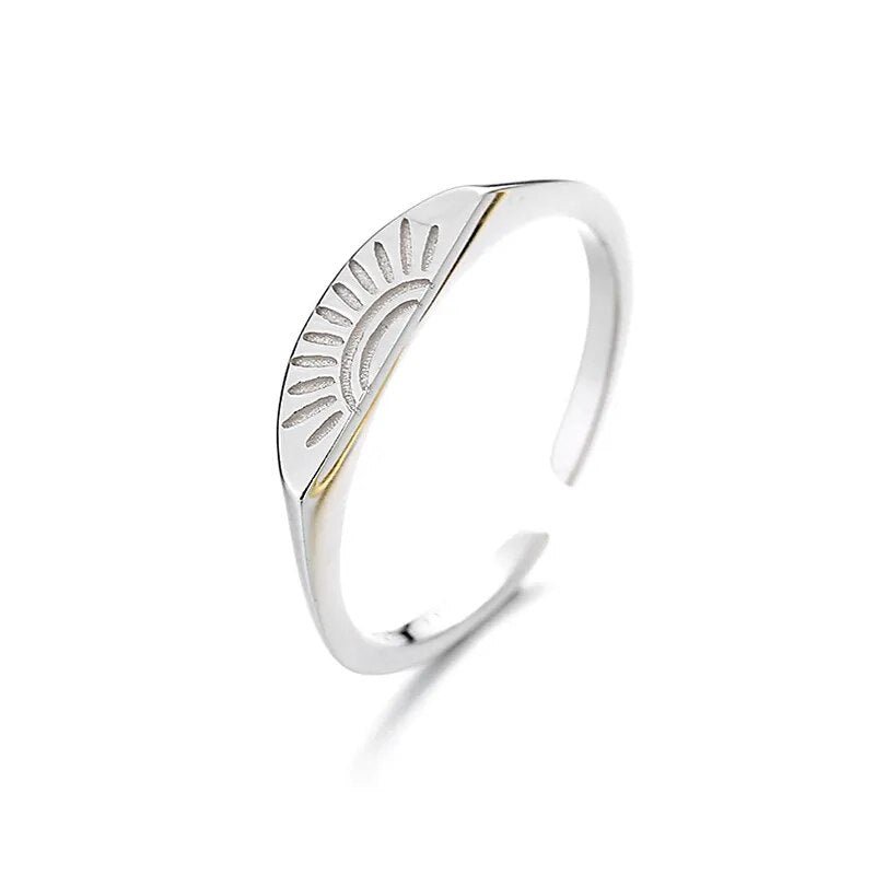 Anel Sol e Lua em Prata 925