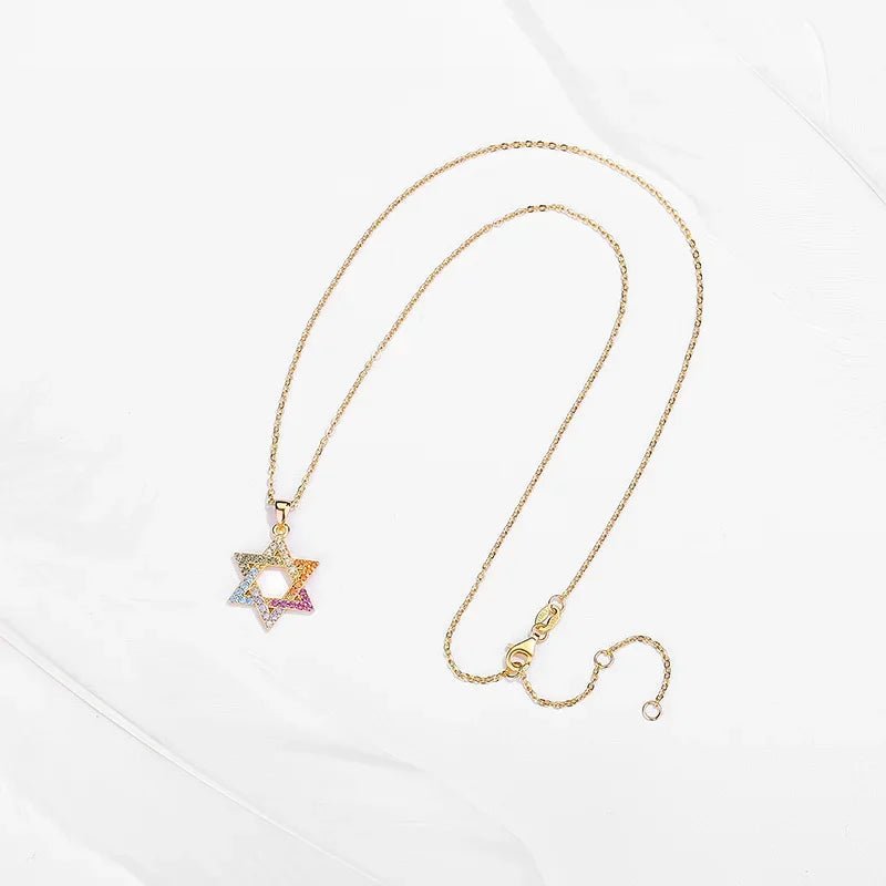 Colar Estrela de Davi em Prata 925