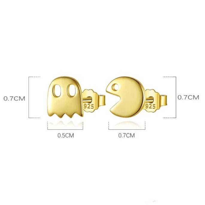 Brinco Pac Man em Prata 925