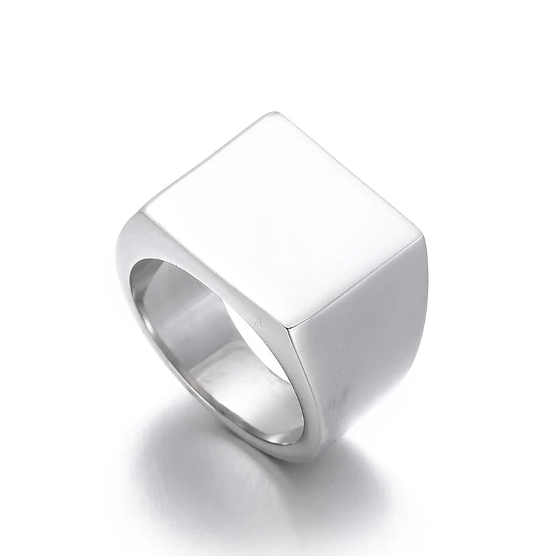 Anel Sinete  Liso  Masculino