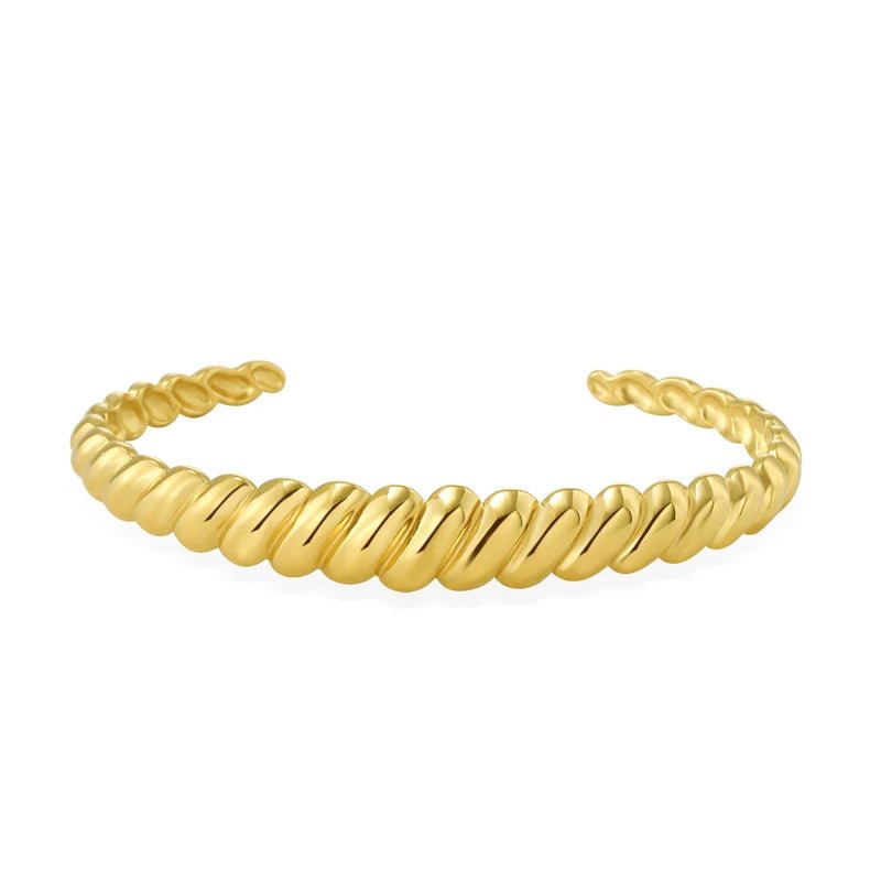 Pulseira de Punho Banhada a Ouro 18k