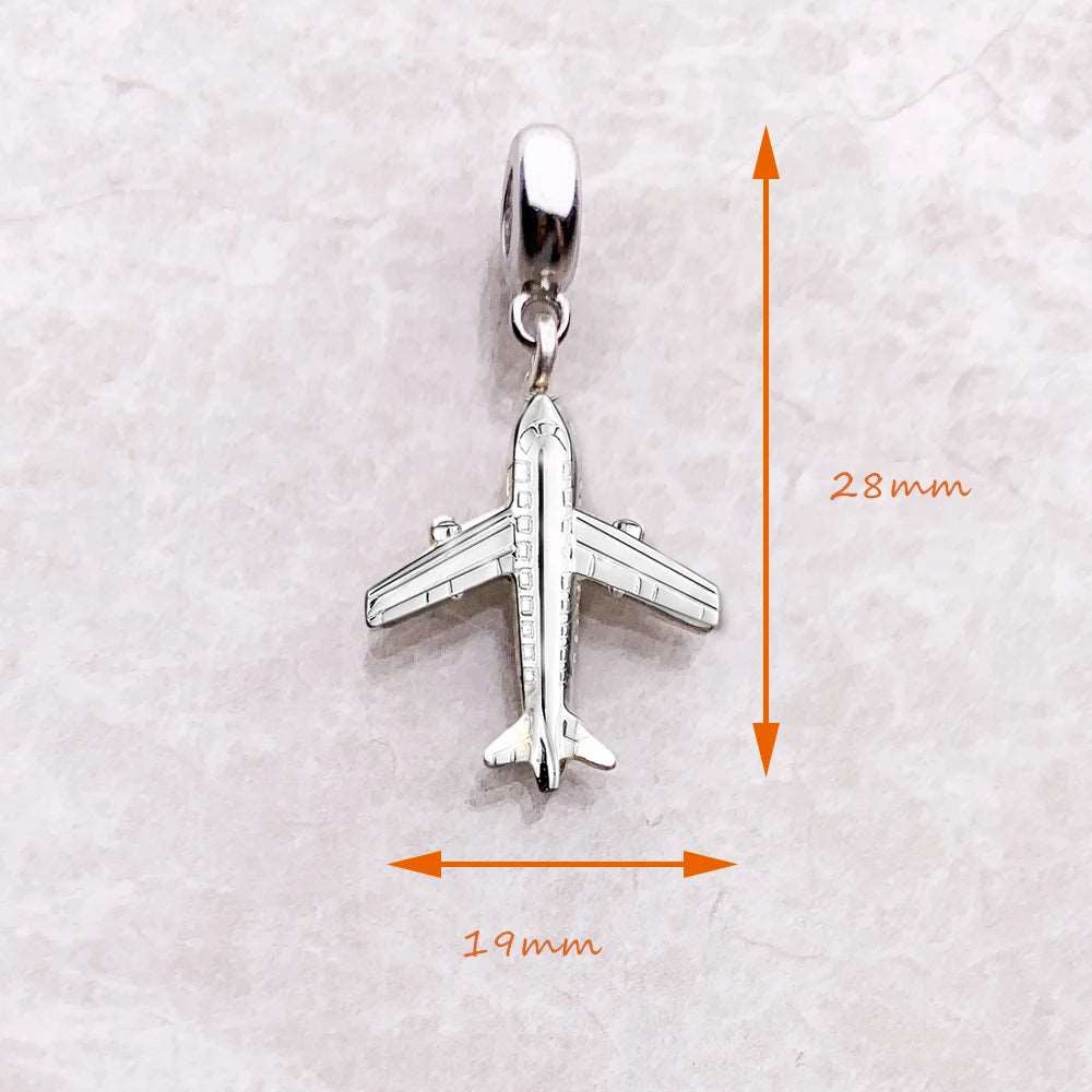 Berloque Avião em Prata 925