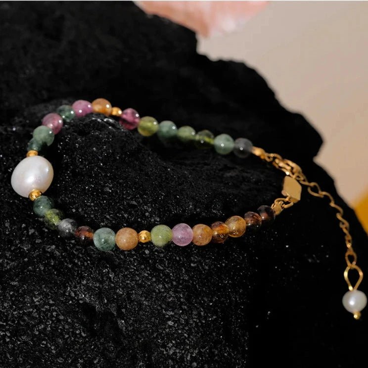 Pulseira de pedras brasileiras
