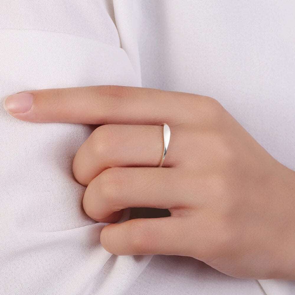 Anel Minimalista Prata 925