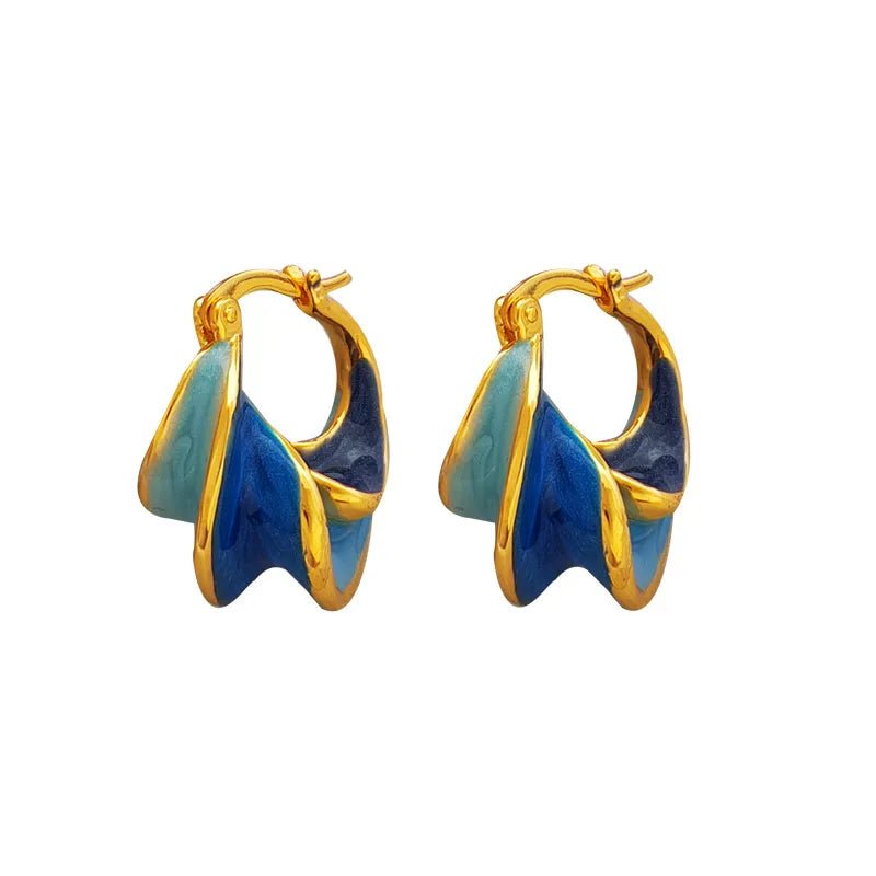 Brinco Torcido Banhado Ouro18k - DOUR_16 folheada a ouro da Vonn | Vonn