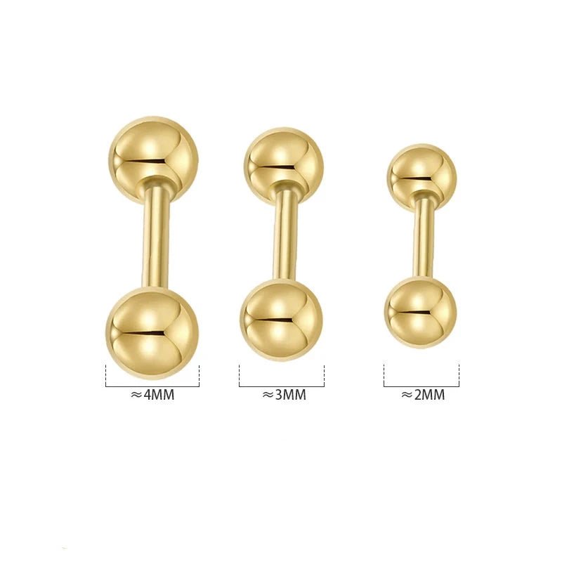 Brinco Stud Bolinha em Prata 925