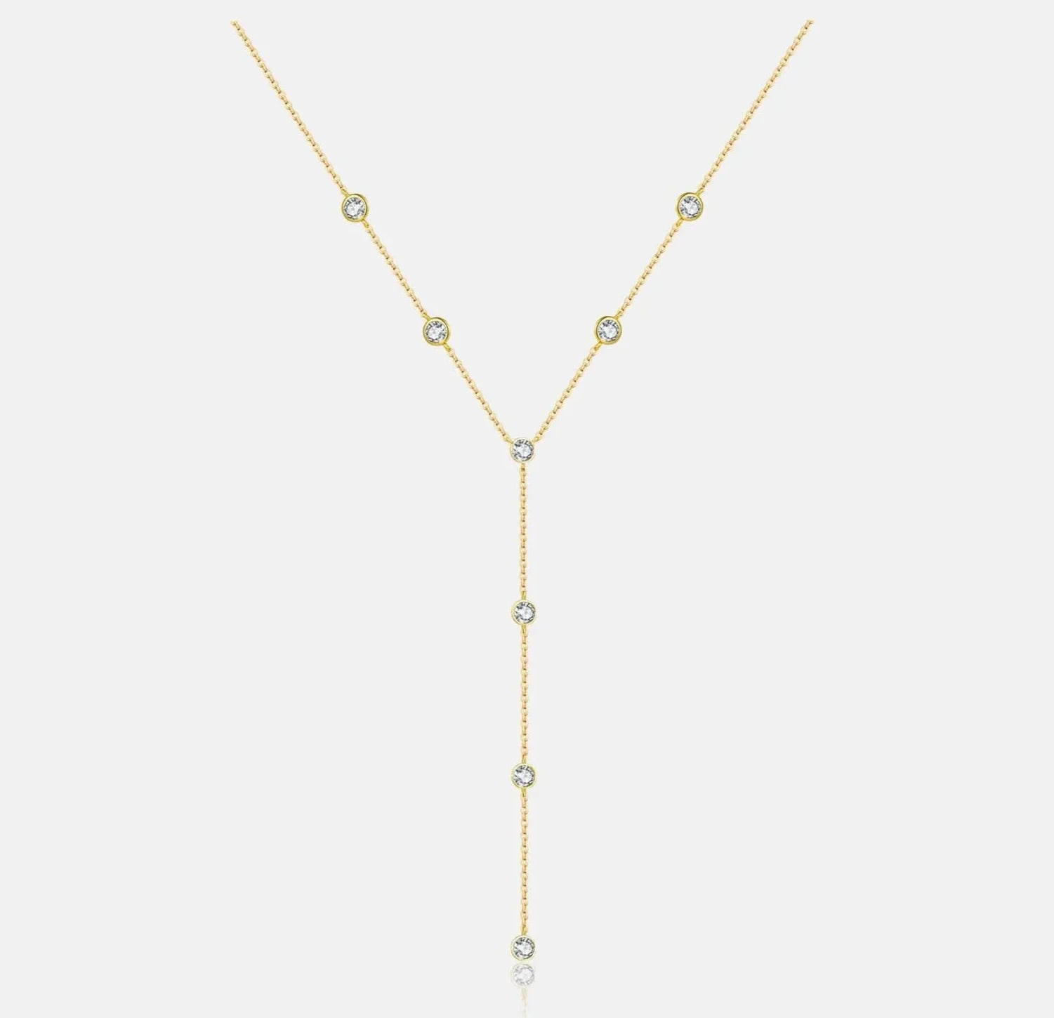 Colar gravatinhas Prata - Cln - 17 folheada a ouro da Vonn | Vonn