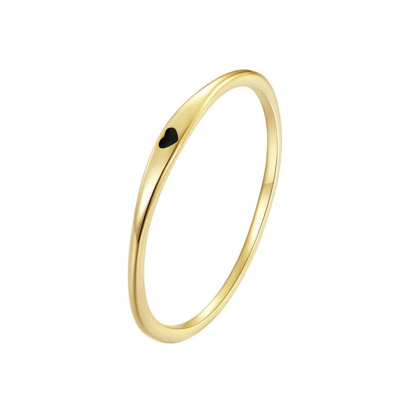 Anel Ponto de Coração Prata