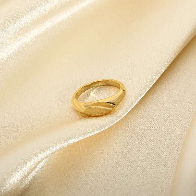 Anel Minimalista Folheado