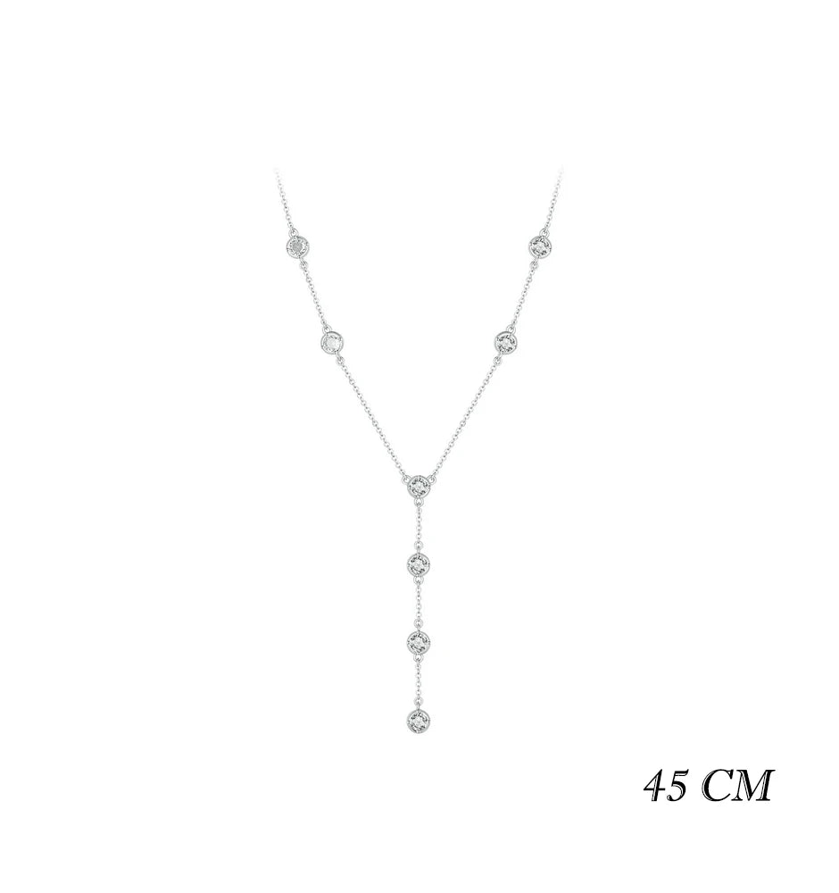 Colar Clavícula Zircônia