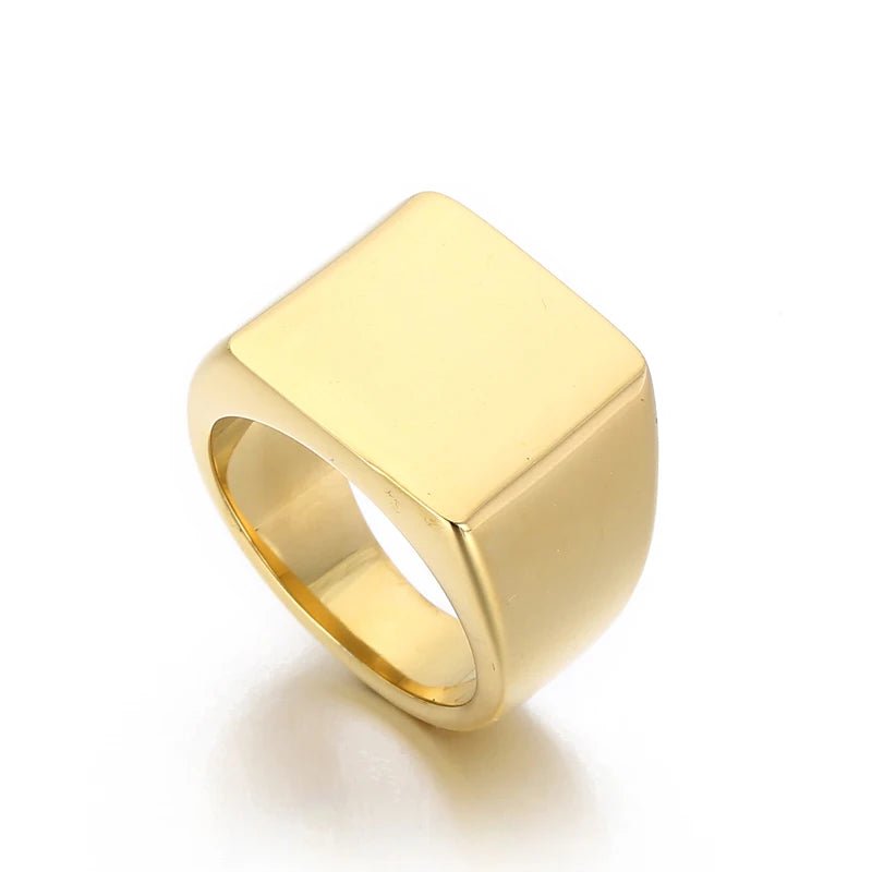 Anel Sinete  Liso  Masculino