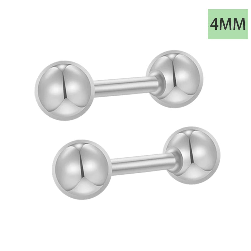 Brinco Stud Bolinha em Prata 925