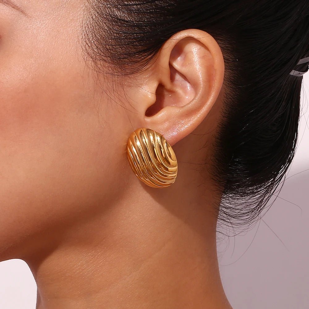 Brincos - elípticos listrados à prova d'água - Vonn