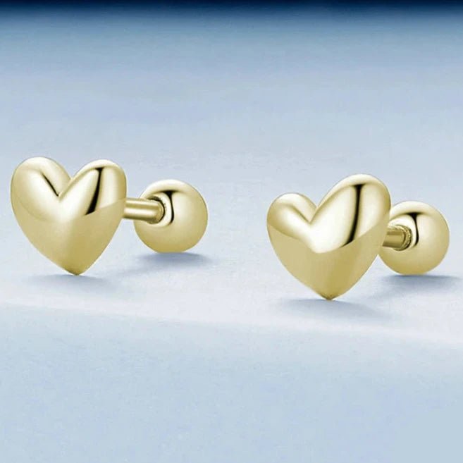 Brinco Coração Infantil em Prata 925