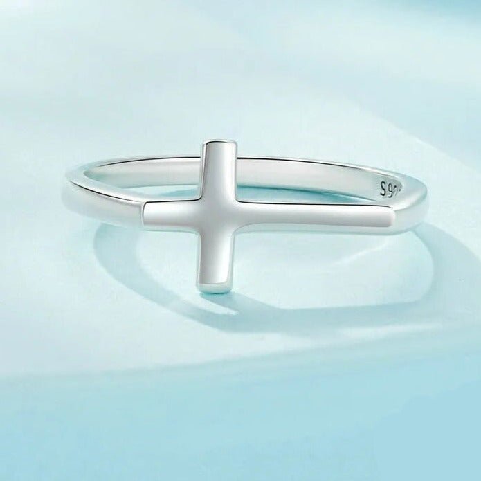 Anel Crucifixo Prata 925