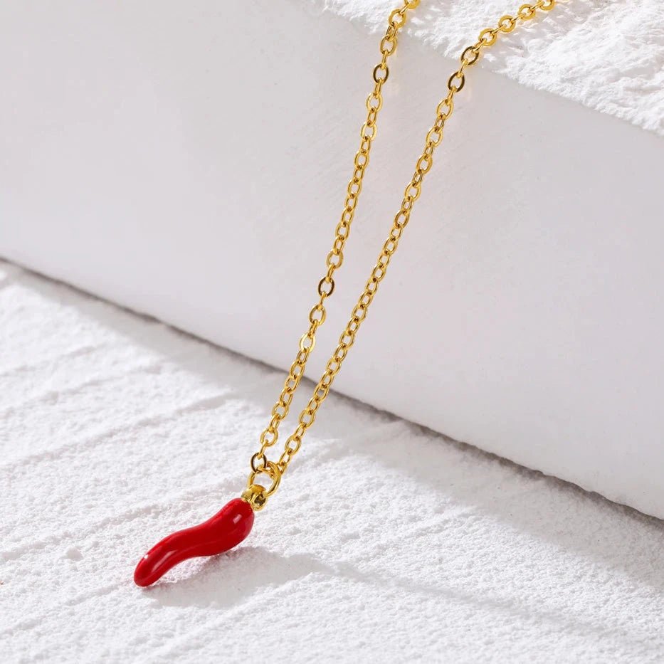 Colar Pingente Pimenta