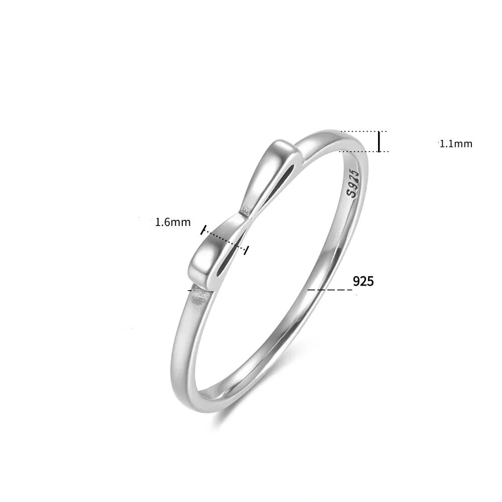 Anel Laço em Prata 925