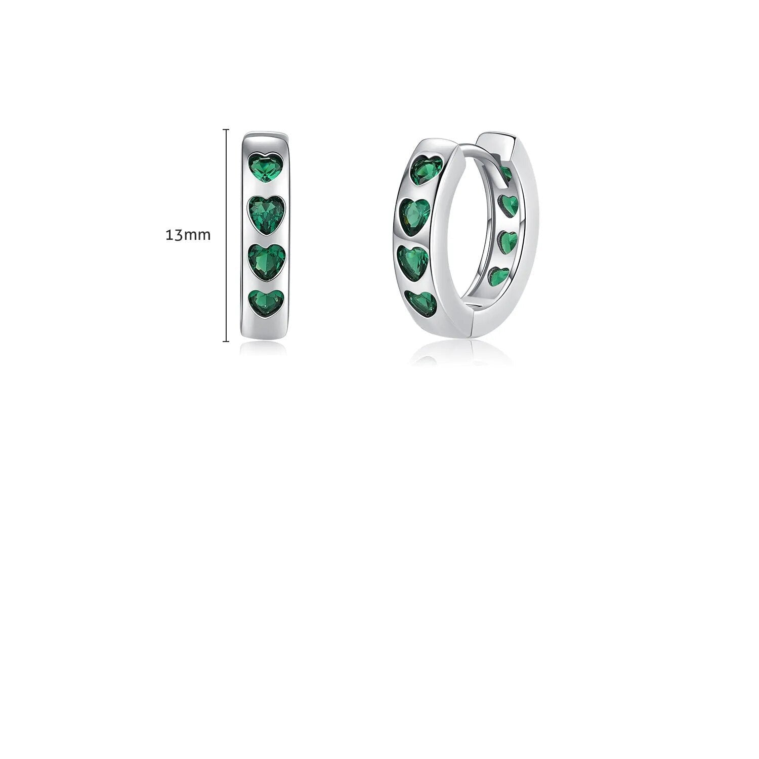 Brinco Argola Prata e Zircônia