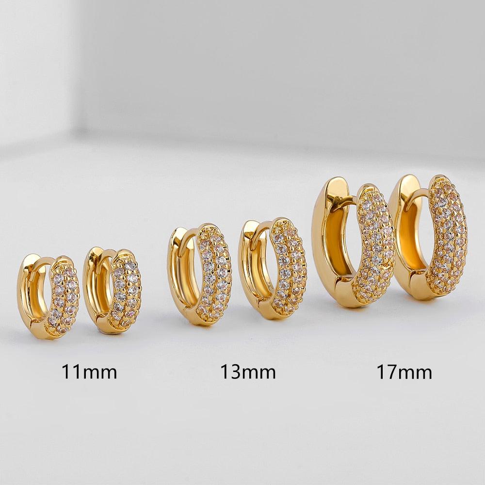 Trio de brincos de Ouro 18k