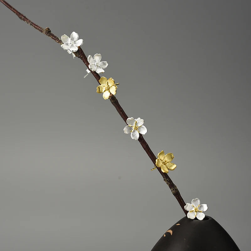 Brincos Folha Delicados em Prata 925 Minimalistas