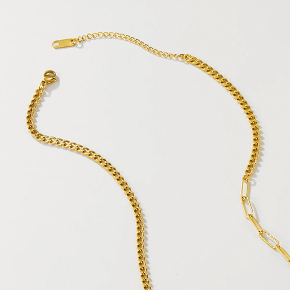 Colar Pedra Natural Verde 18K