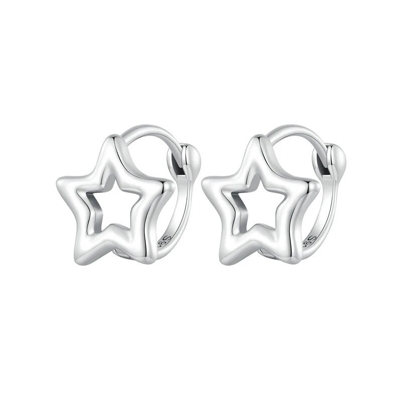 Brinco Estrela em Prata 925