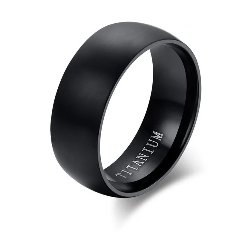 Anel Titânio Preto