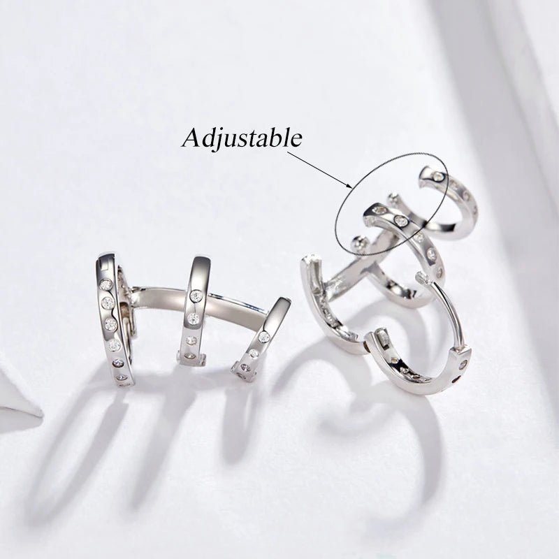 Brinco Piercing Banhado a Prata 925