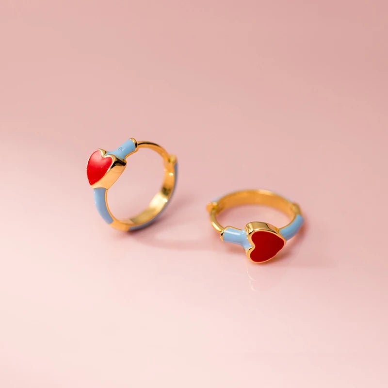 Brinco Argola Coração Liso