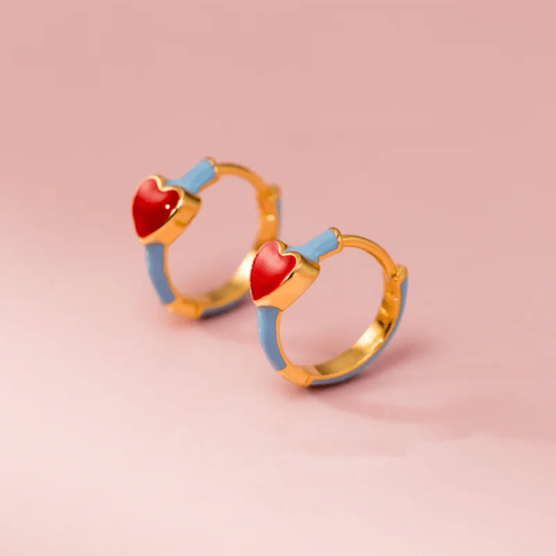 Brinco Argola Coração Liso - SEC_17 folheada a ouro da Vonn | Vonn