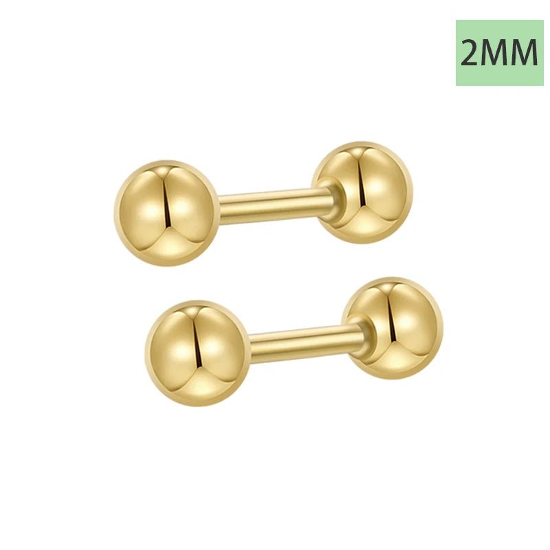 Brinco Stud Bolinha em Prata 925