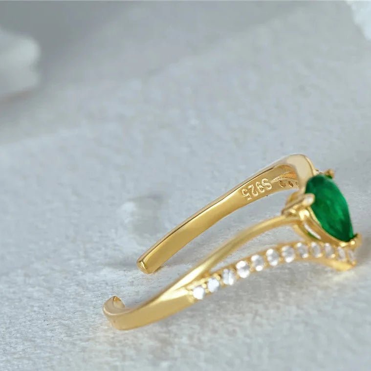 Anel Ajustável com Zircônia Incrustada em Prata 925