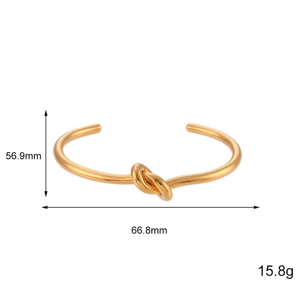 Pulseira Nó Folheada a Ouro 18k