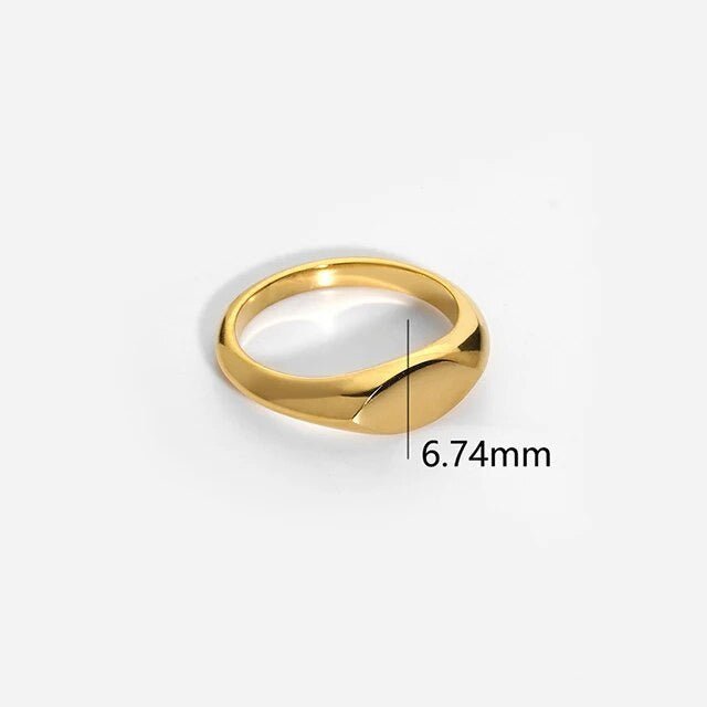 Anel Minimalista Folheado