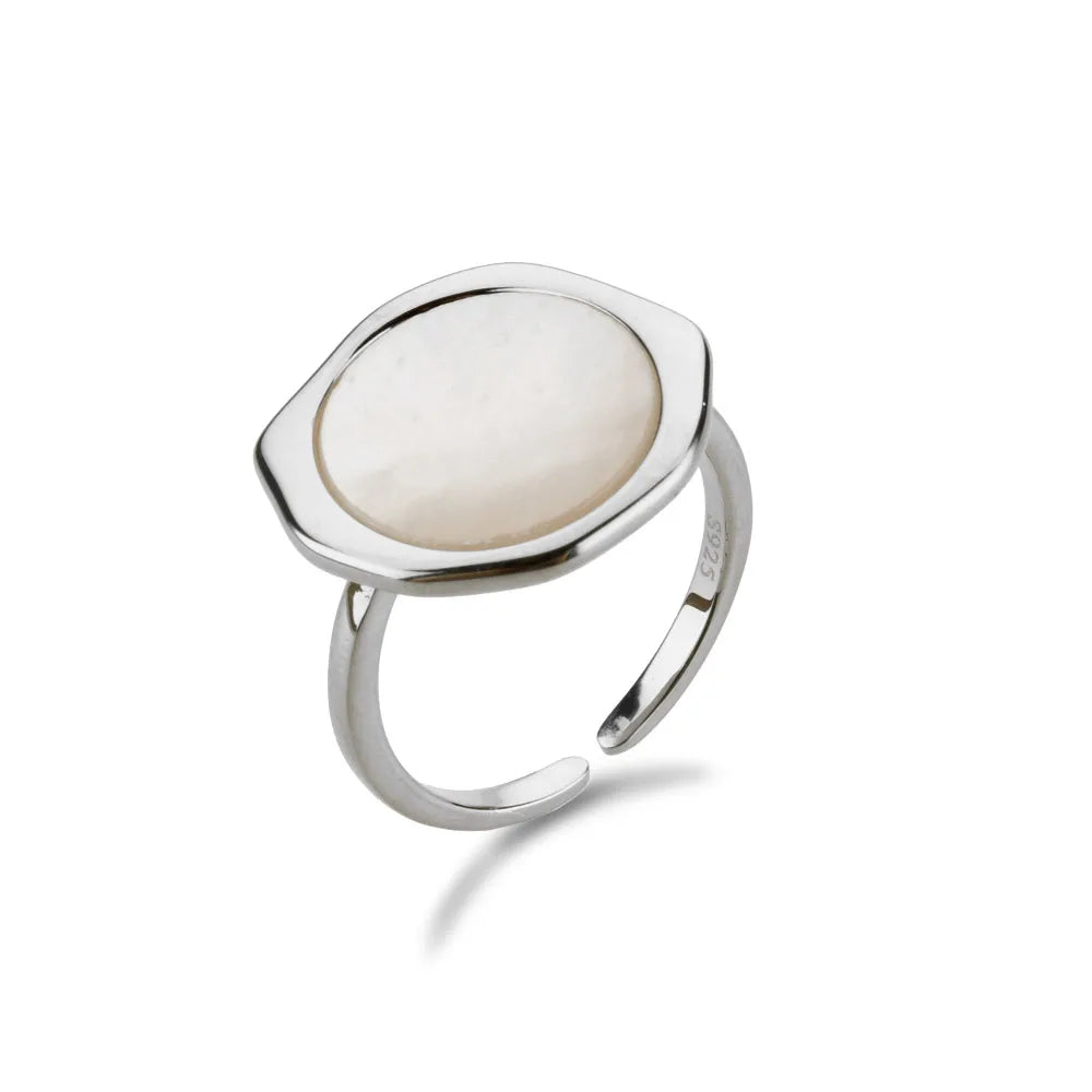 Anel Orgânico Liso Ouro 18k