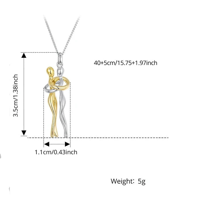 Colar Abraço Prata 925