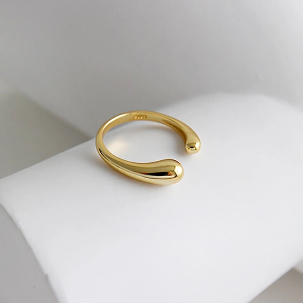 Anel Ajustável Em Prata 925