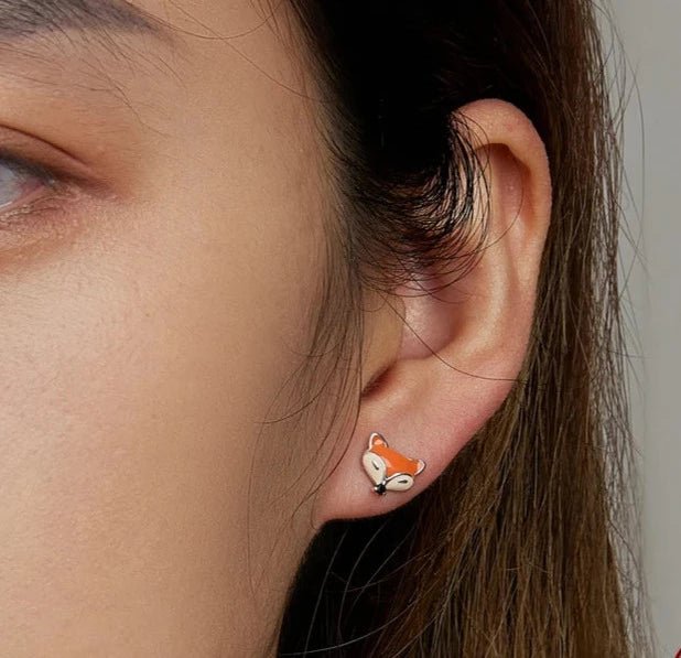 Brinco Raposa Prata 925