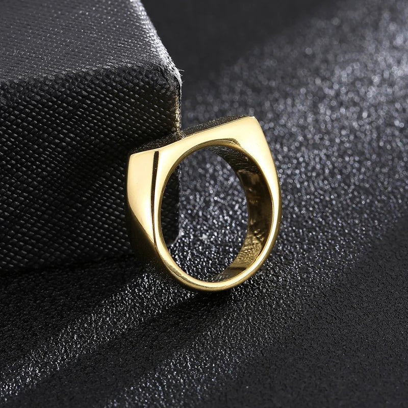 Anel Sinete  Liso  Masculino