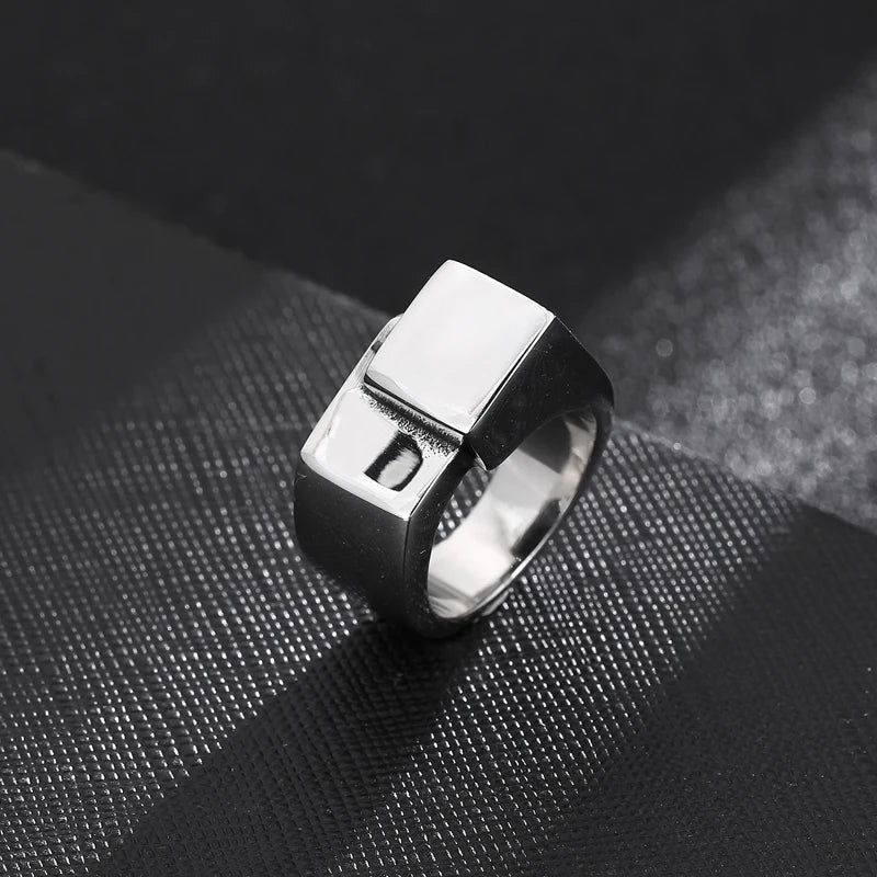 Anel Sinete  Liso  Masculino