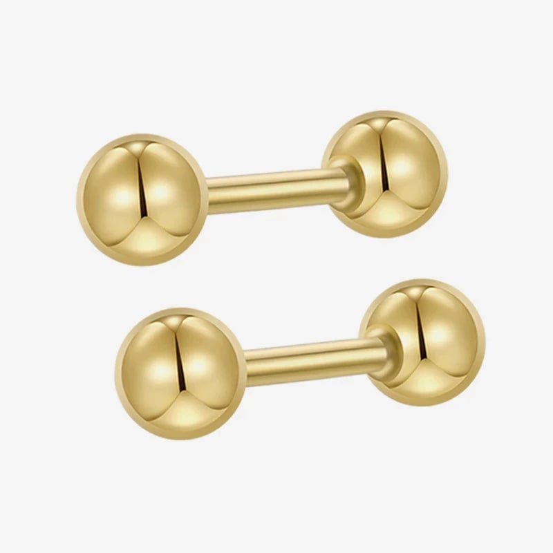 Brinco Stud Bolinha - PIERC_05 folheada a ouro da Vonn | Vonn