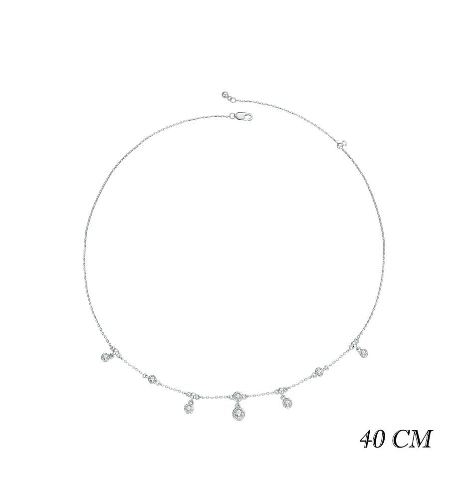 Colar Clavícula Zircônia